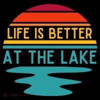 Life Is Better At The Lake Life Bum Lake Lover Pontoon Gift Coffee Mug thumb 5