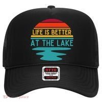 Life Is Better At The Lake Life Bum Lake Lover Pontoon Gift Hat thumb 0