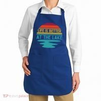 Life Is Better At The Lake Life Bum Lake Lover Pontoon Gift Apron thumb 2