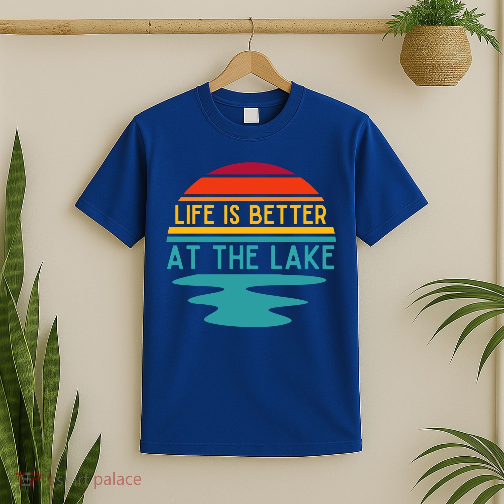 Life Is Better At The Lake Life Bum Lake Lover Pontoon Gift T-Shirt