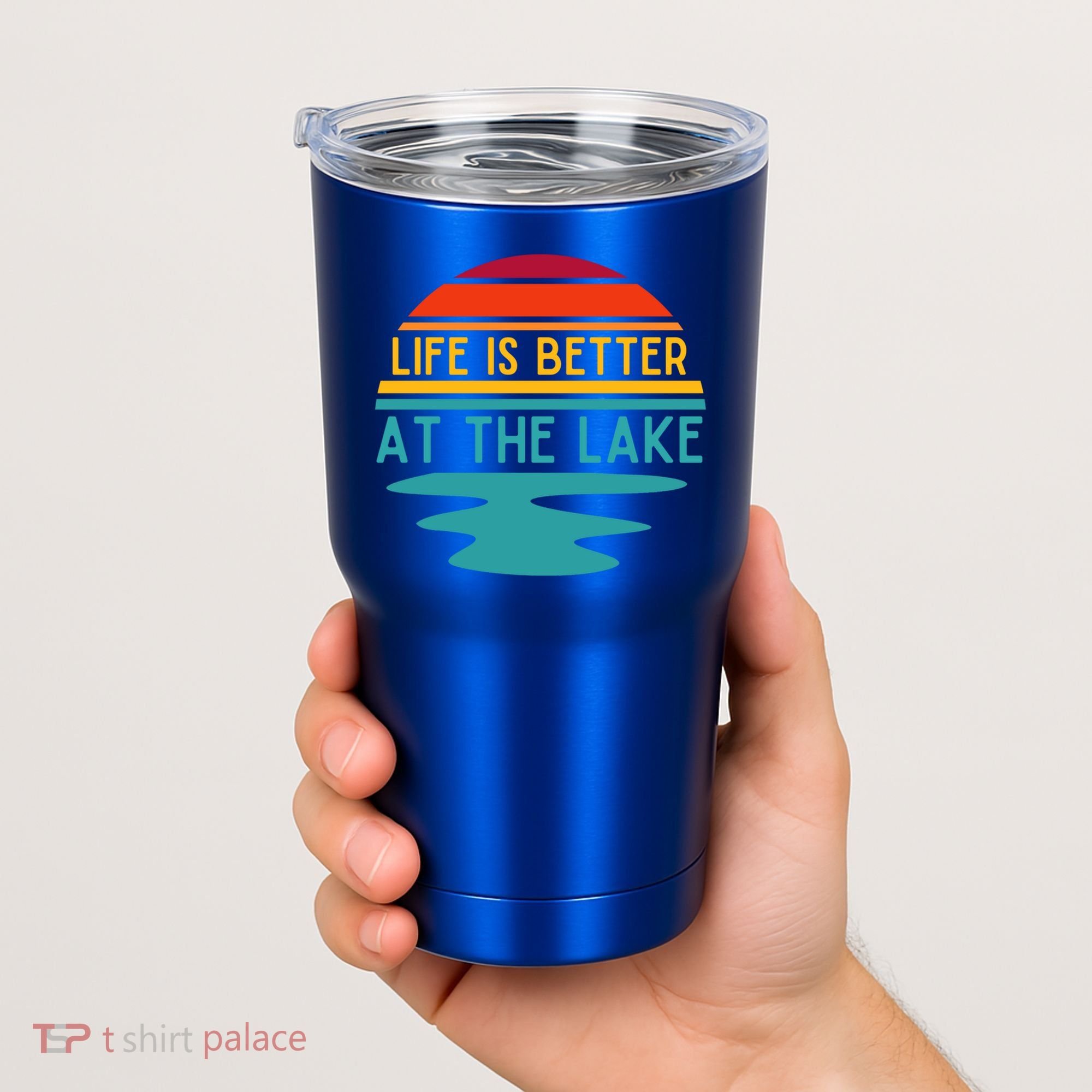 Life Is Better At The Lake Life Bum Lake Lover Pontoon Gift Tumbler