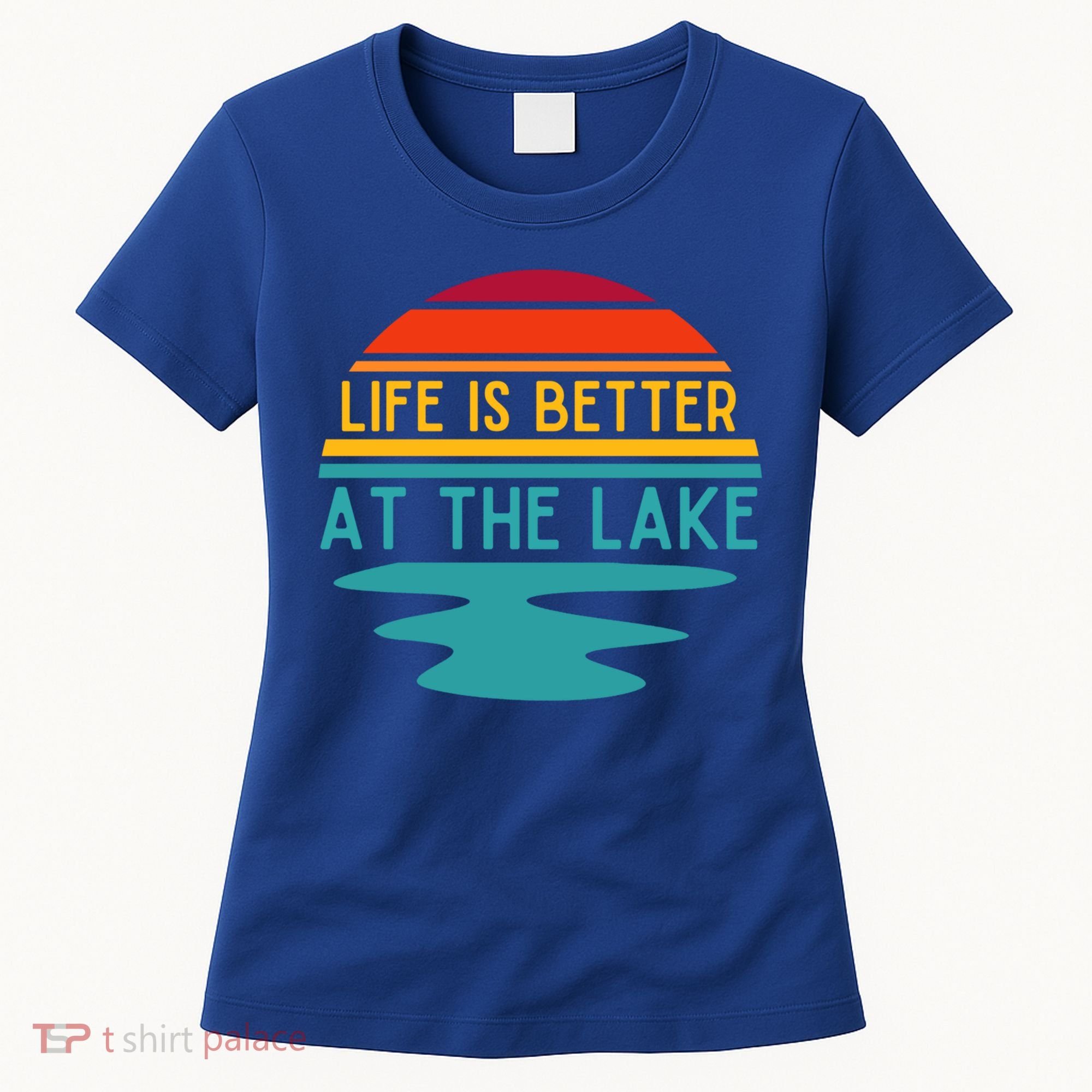 Life Is Better At The Lake Life Bum Lake Lover Pontoon Gift Women's T-Shirt