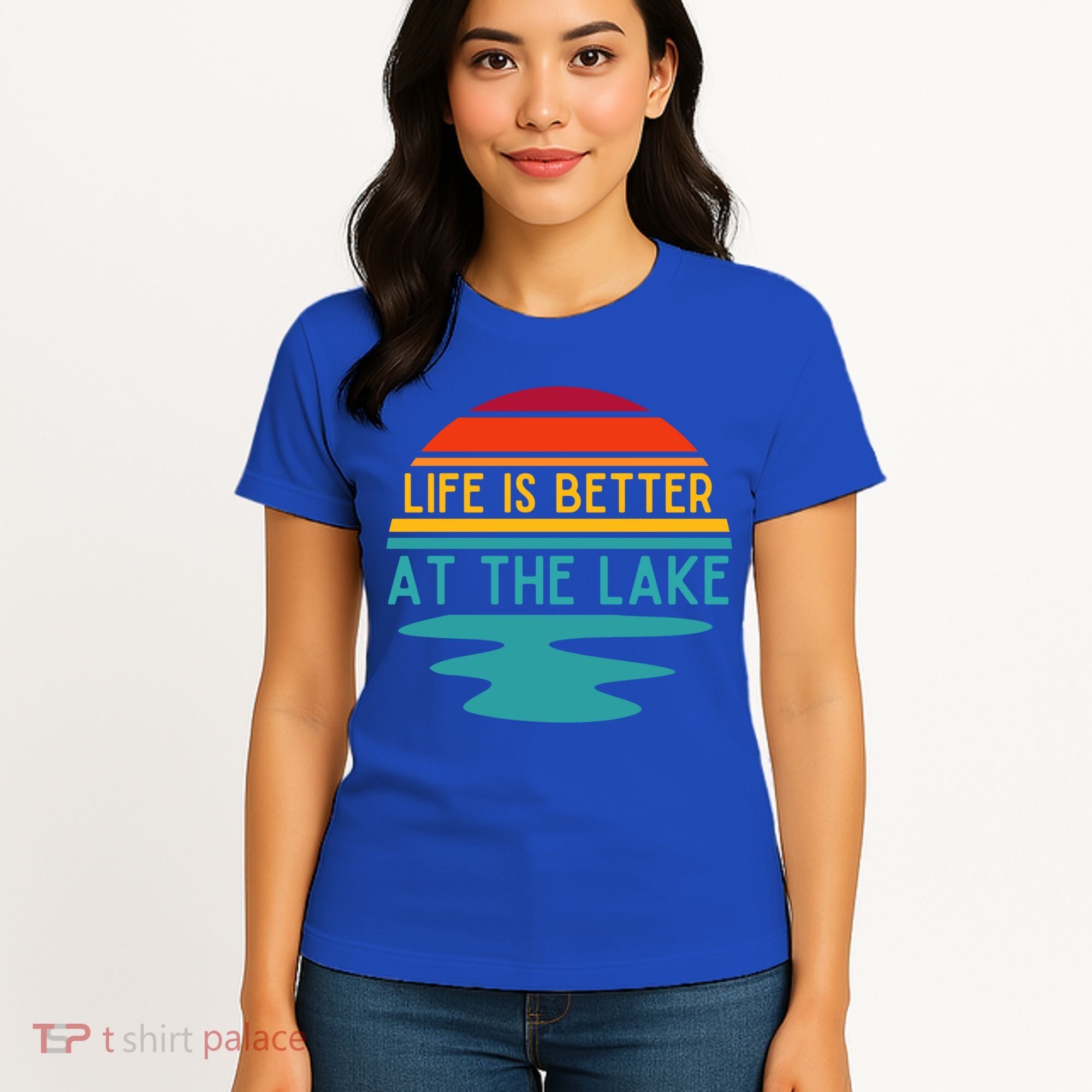 Life Is Better At The Lake Life Bum Lake Lover Pontoon Gift Women's T-Shirt