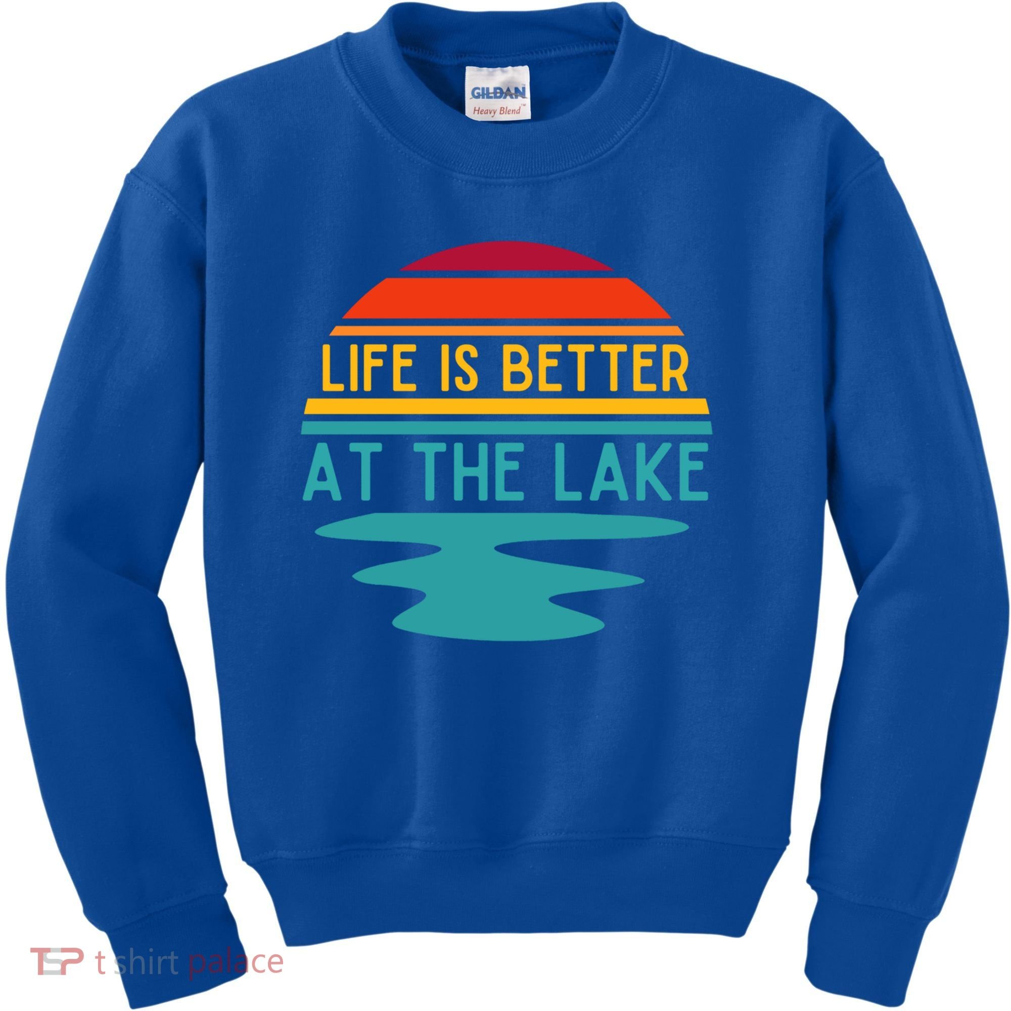 Life Is Better At The Lake Life Bum Lake Lover Pontoon Gift Kids Sweatshirt