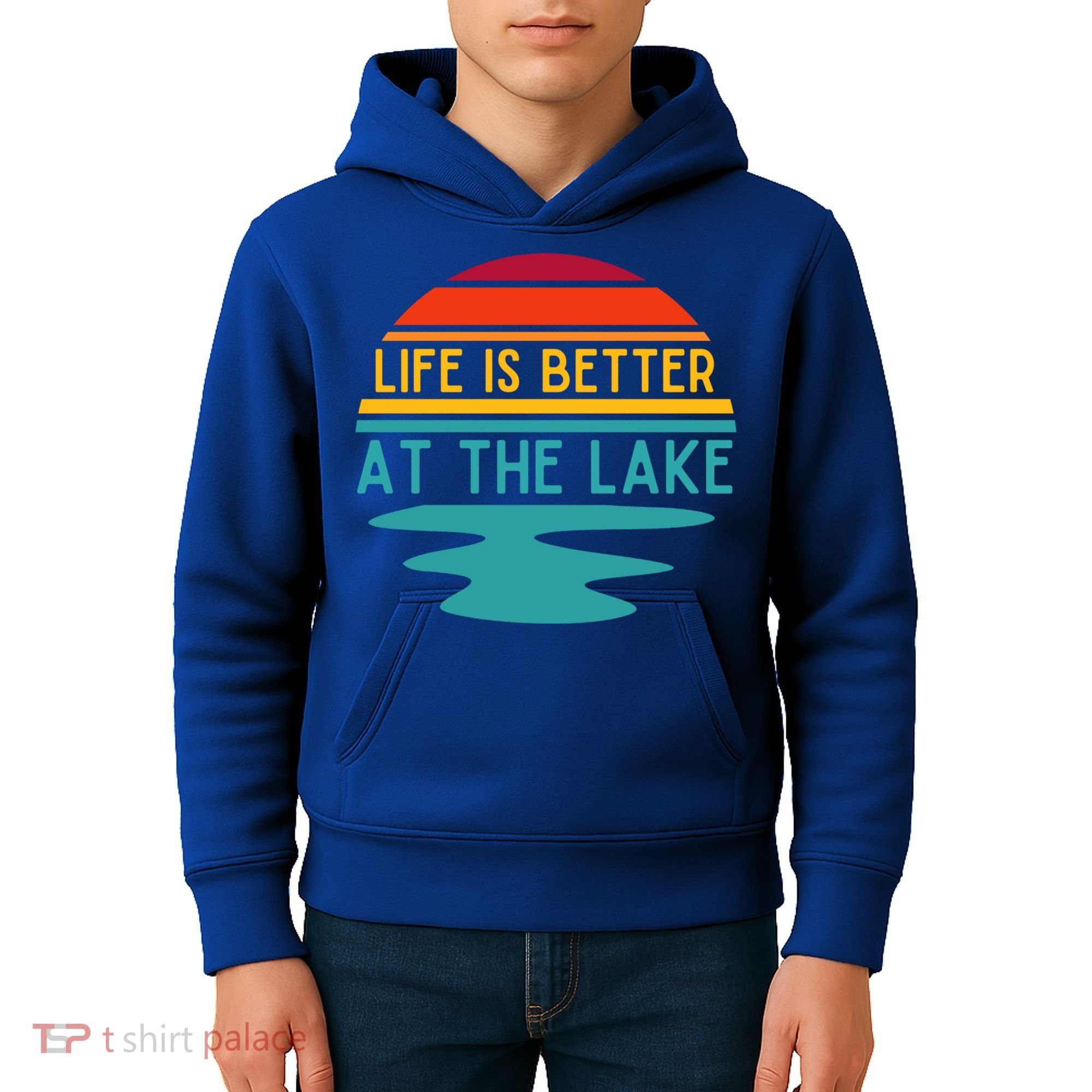 Life Is Better At The Lake Life Bum Lake Lover Pontoon Gift Kids Hoodie