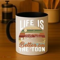 Life Is Better On The Toon Pontoon Boat Boating Fathers Day Meaningful Gift Coffee Mug thumb 4