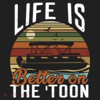 Life Is Better On The Toon Pontoon Boat Boating Fathers Day Meaningful Gift Beanie thumb 2