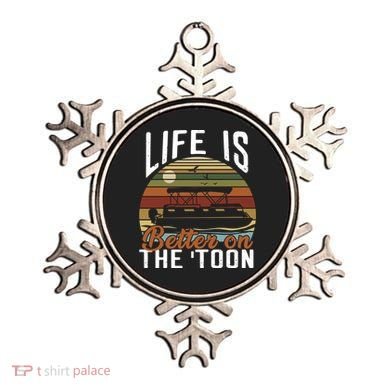 Life Is Better On The Toon Pontoon Boat Boating Fathers Day Meaningful Gift Ornament