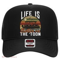 Life Is Better On The Toon Pontoon Boat Boating Fathers Day Meaningful Gift Hat thumb 0