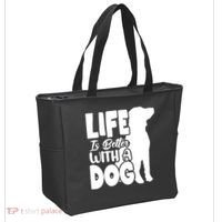 Life Is Better With A Dog Tote Bag thumb 2