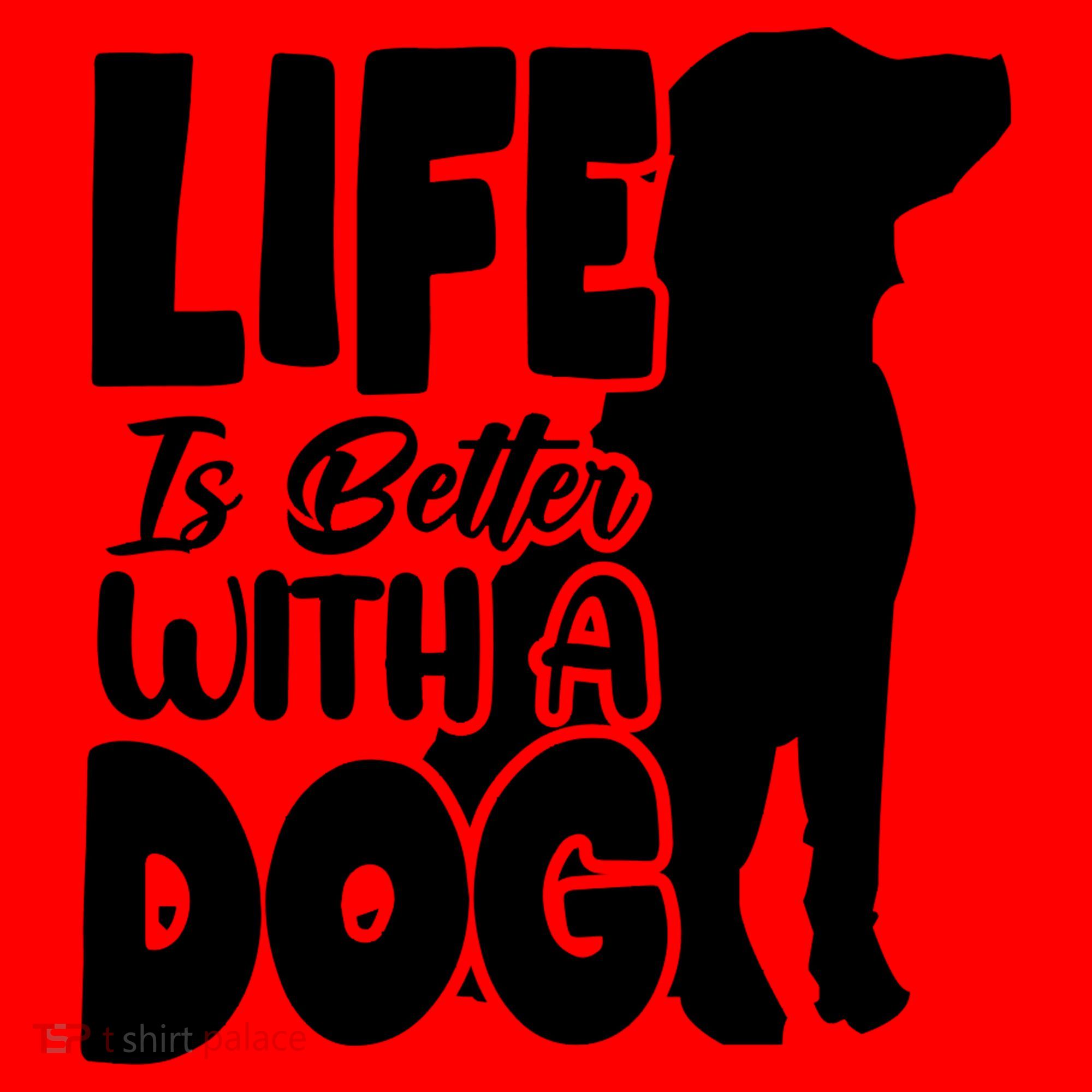 Life Is Better With A Dog Santa Hat
