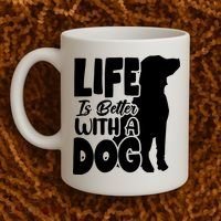 Life Is Better With A Dog Coffee Mug thumb 2