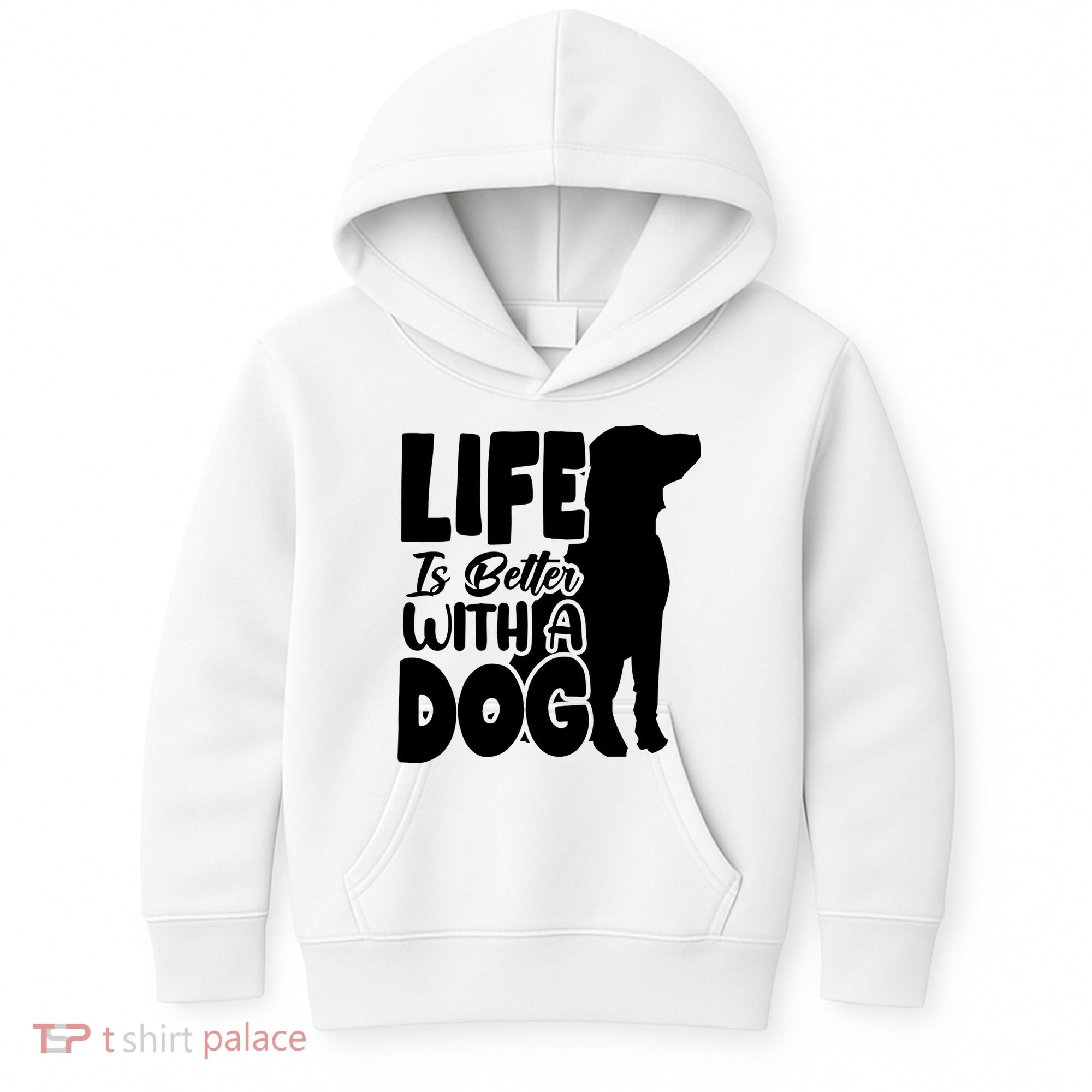 Life Is Better With A Dog Kids Hoodie