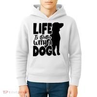 Life Is Better With A Dog Kids Hoodie thumb 4
