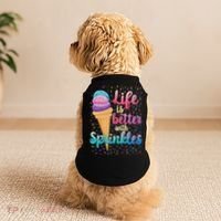 Life Is Better With Sprinkles Cute Sweet Ice Cream Summer Doggie Tank thumb 2