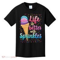 Life Is Better With Sprinkles Cute Sweet Ice Cream Summer Kids T-Shirt thumb 0
