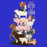 Life Is Better On The Farm Cute Animals Country Farm Girl Gift T-Shirt thumb 7