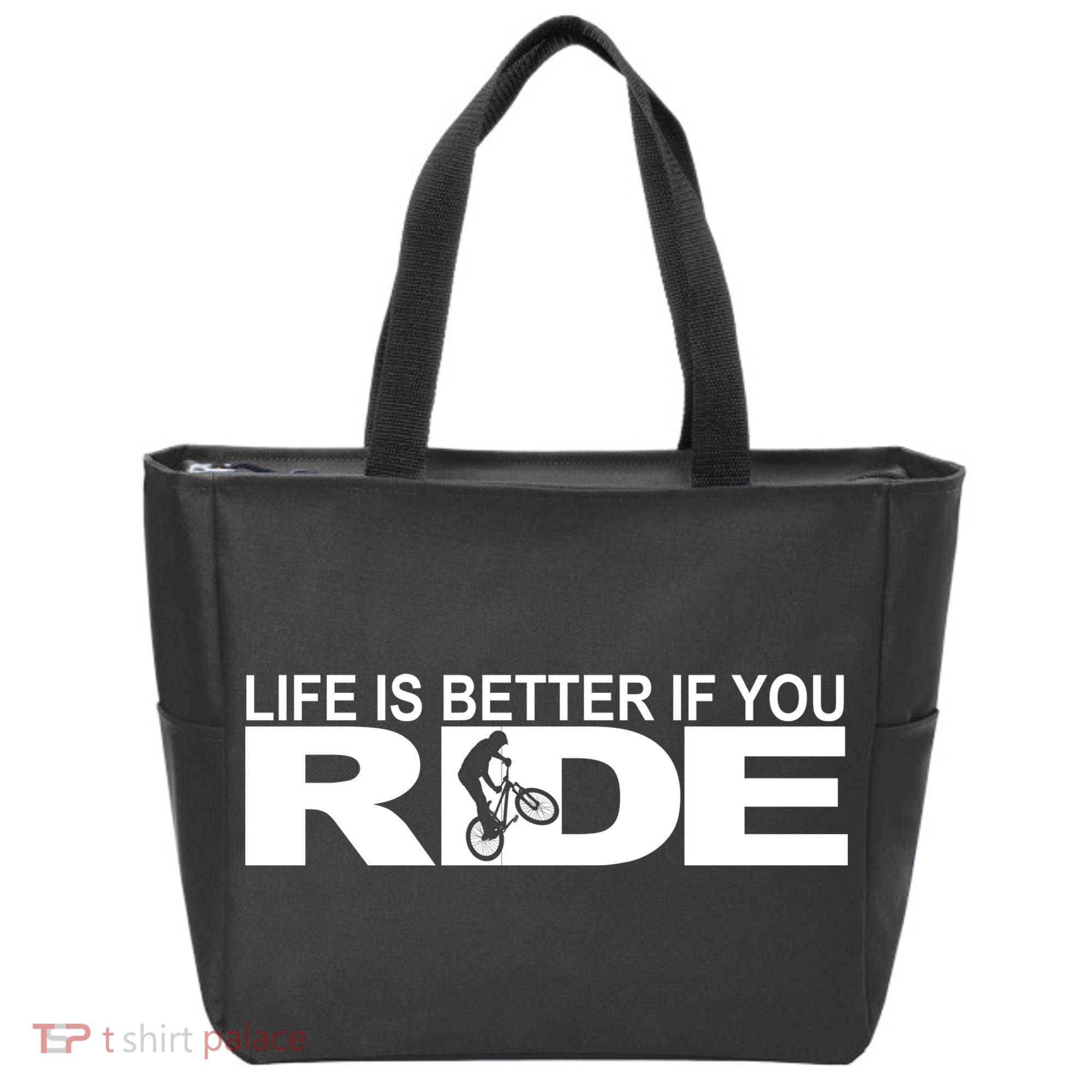 Life Is Better If You Ride Mountain Bike Tote Bag