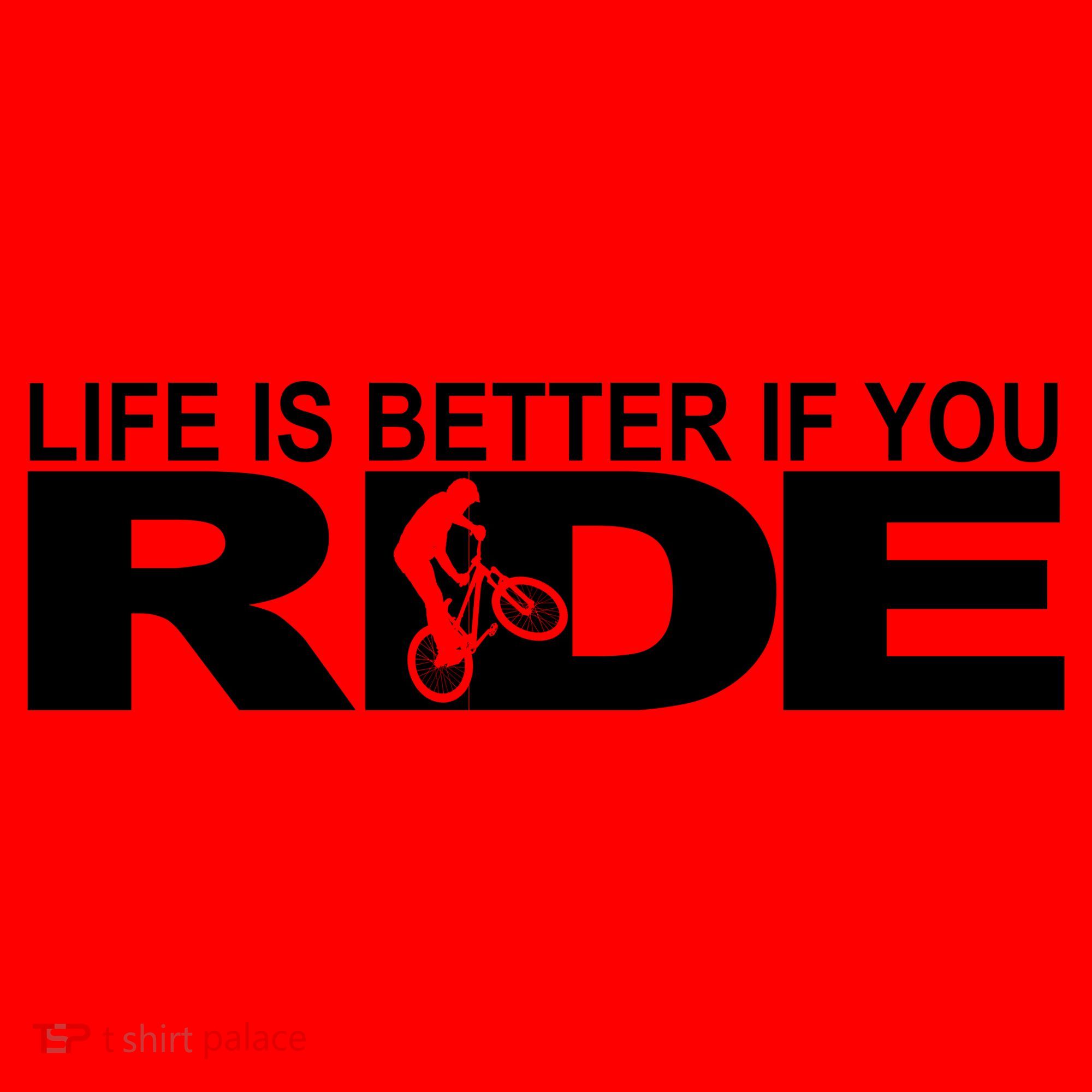 Life Is Better If You Ride Mountain Bike Santa Hat