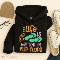 Life Is Better In Flip Flops Hoodie thumb 4