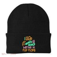Life Is Better In Flip Flops Beanie thumb 0