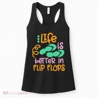 Life Is Better In Flip Flops Women's Tank Top thumb 0