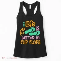 Life Is Better In Flip Flops Women's Tank Top thumb 0