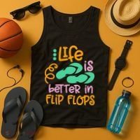 Life Is Better In Flip Flops Tank Top thumb 4