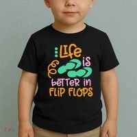 Life Is Better In Flip Flops Toddler T-Shirt thumb 2