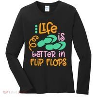 Life Is Better In Flip Flops Women's Long Sleeve Shirt thumb 0
