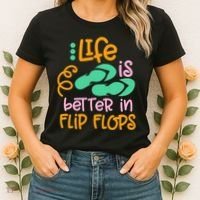 Life Is Better In Flip Flops Women's T-Shirt thumb 2