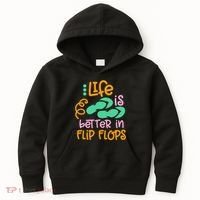 Life Is Better In Flip Flops Kids Hoodie thumb 0