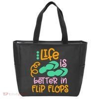 Life Is Better In Flip Flops Tote Bag thumb 0