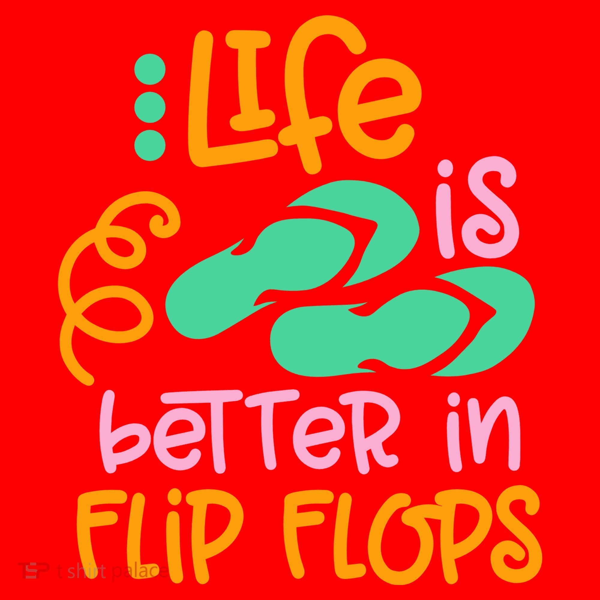 Life Is Better In Flip Flops Santa Hat