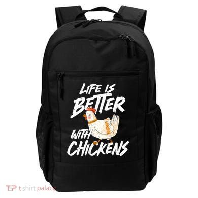 Life Is Better With Chickens Chicken Lover Farming Backpack