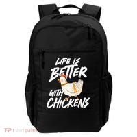 Life Is Better With Chickens Chicken Lover Farming Backpack thumb 0