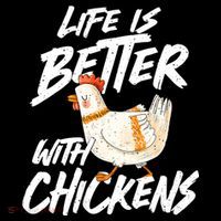 Life Is Better With Chickens Chicken Lover Farming Kids Long Sleeve Shirt thumb 2