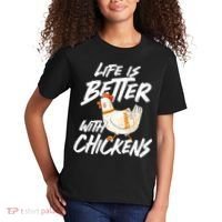 Life Is Better With Chickens Chicken Lover Farming Kids T-Shirt thumb 2