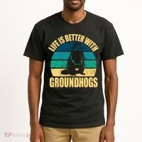 Life Is Better With Groundhogs Tall T-Shirt thumb 2