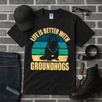 Life Is Better With Groundhogs Tall T-Shirt thumb 3