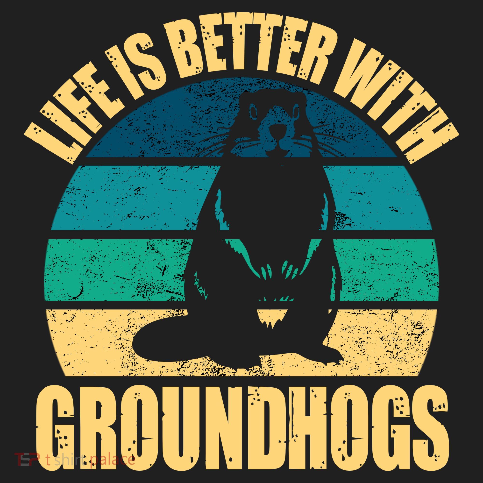 Life Is Better With Groundhogs Golf Towel