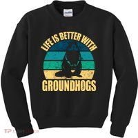 Life Is Better With Groundhogs Kids Sweatshirt thumb 0