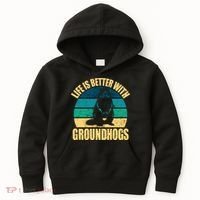 Life Is Better With Groundhogs Kids Hoodie thumb 0