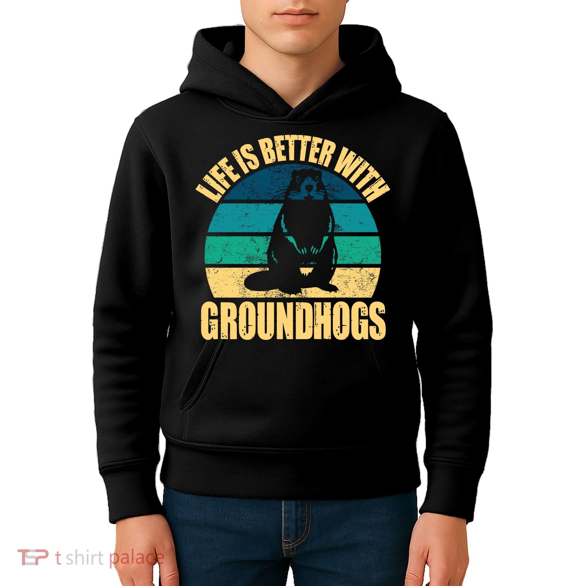 Life Is Better With Groundhogs Kids Hoodie