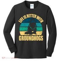 Life Is Better With Groundhogs Kids Long Sleeve Shirt thumb 0