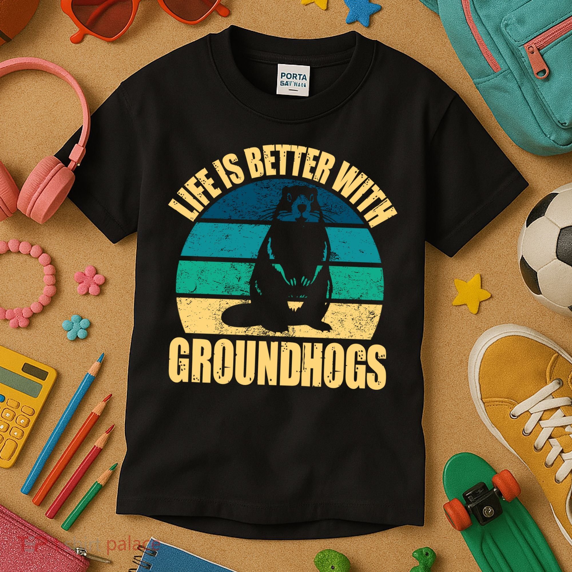 Life Is Better With Groundhogs Kids T-Shirt