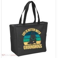 Life Is Better With Groundhogs Tote Bag thumb 2