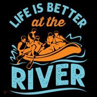 Life Is Better At The River White Water Rafting Cool Gift Women's Hoodie thumb 2