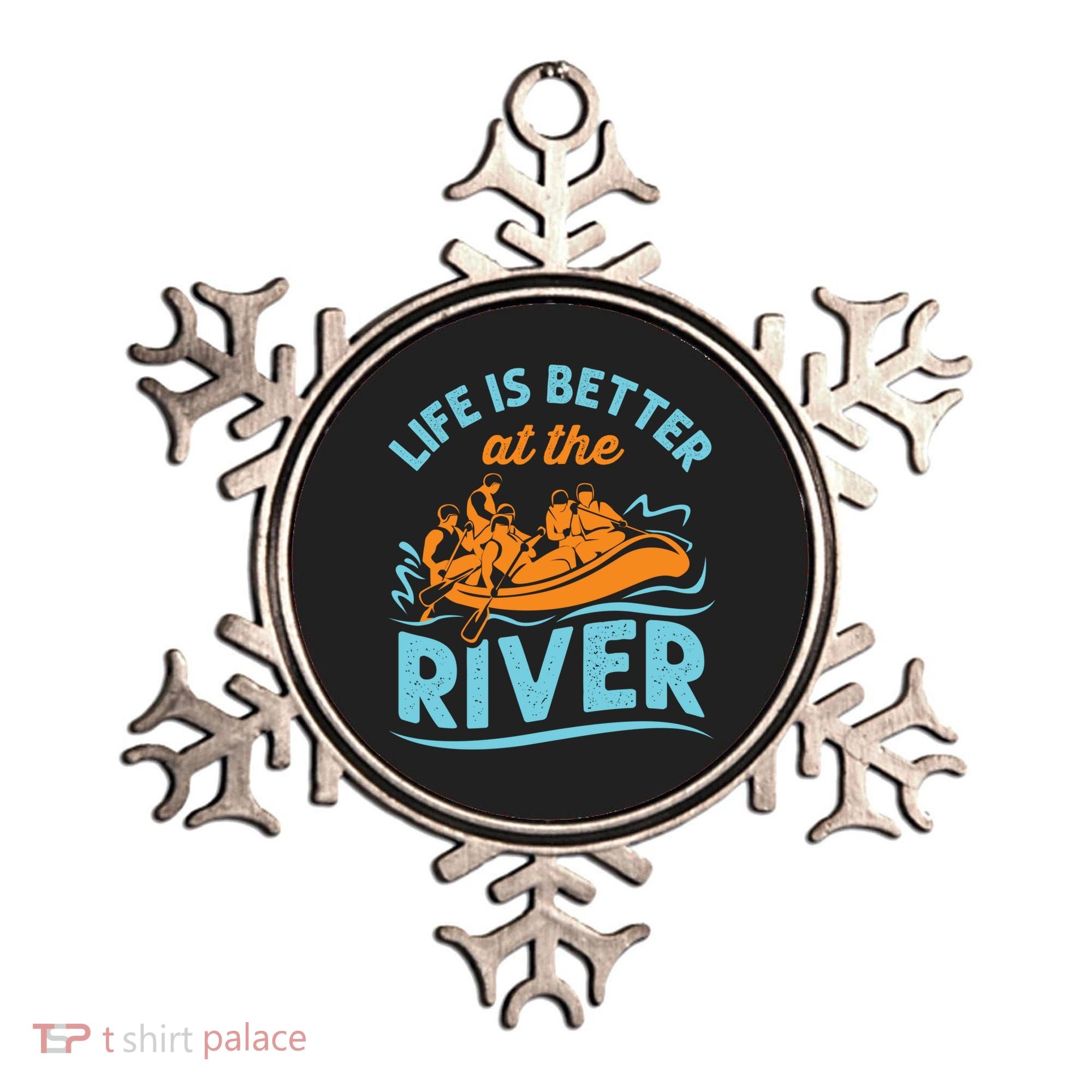 Life Is Better At The River White Water Rafting Cool Gift Ornament