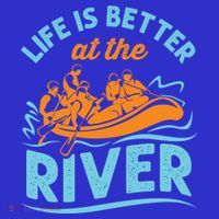 Life Is Better At The River White Water Rafting Cool Gift Toddler Hoodie thumb 2